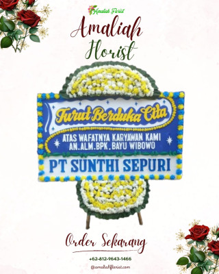 Papan Bunga Duka di Boros