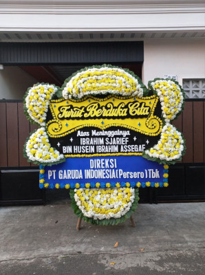 Papan Bunga Duka di Boros