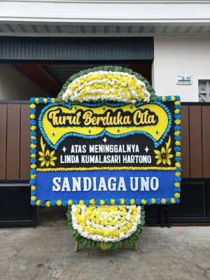 Papan Bunga Duka di Boros